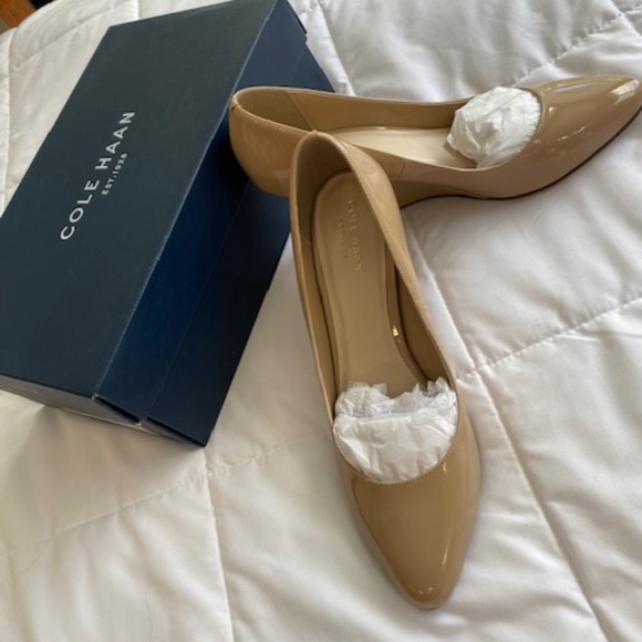 Cole Haan Lena Patent Wedge (Nude) - Picture 4 of 4